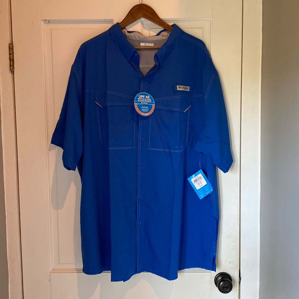 NWT Blue Columbia Fishing Shirt